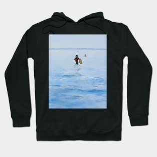 Bodyboards Fun at Mossyard - large version Hoodie